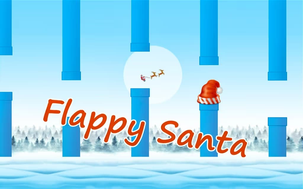 Flappy Santa Game logo