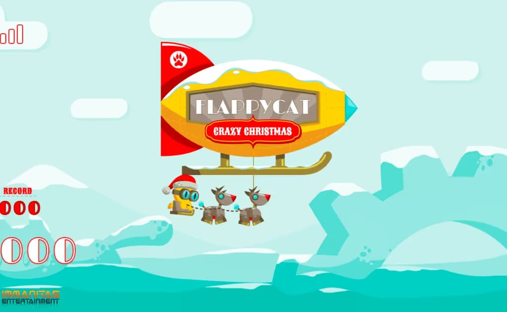 FlappyCat Crazy Christmas logo
