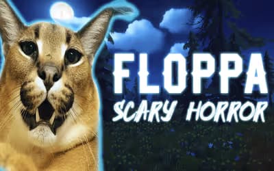 Floppa Scary Horror logo