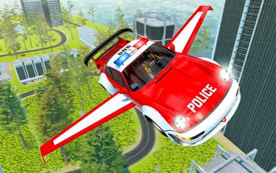 Flying Car Game Police Games logo
