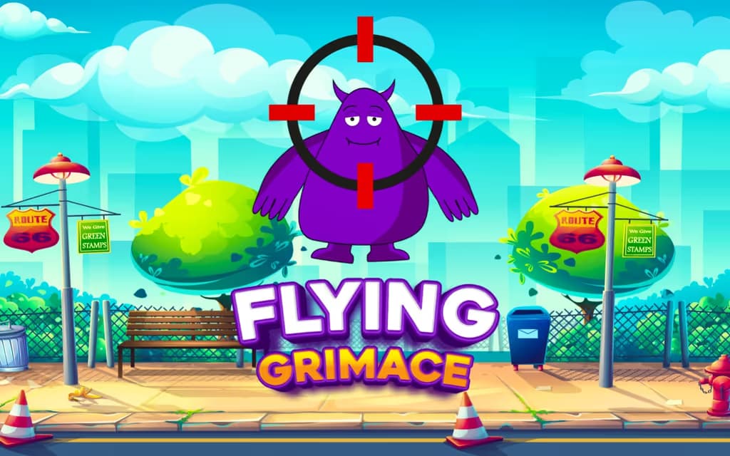 Flying Grimace logo