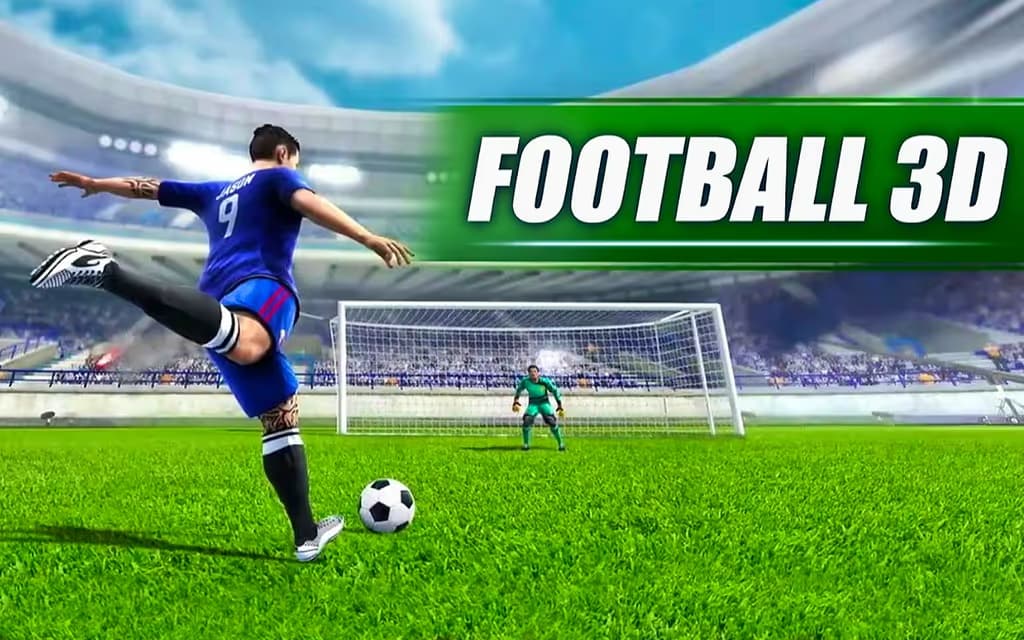 Football 3D logo