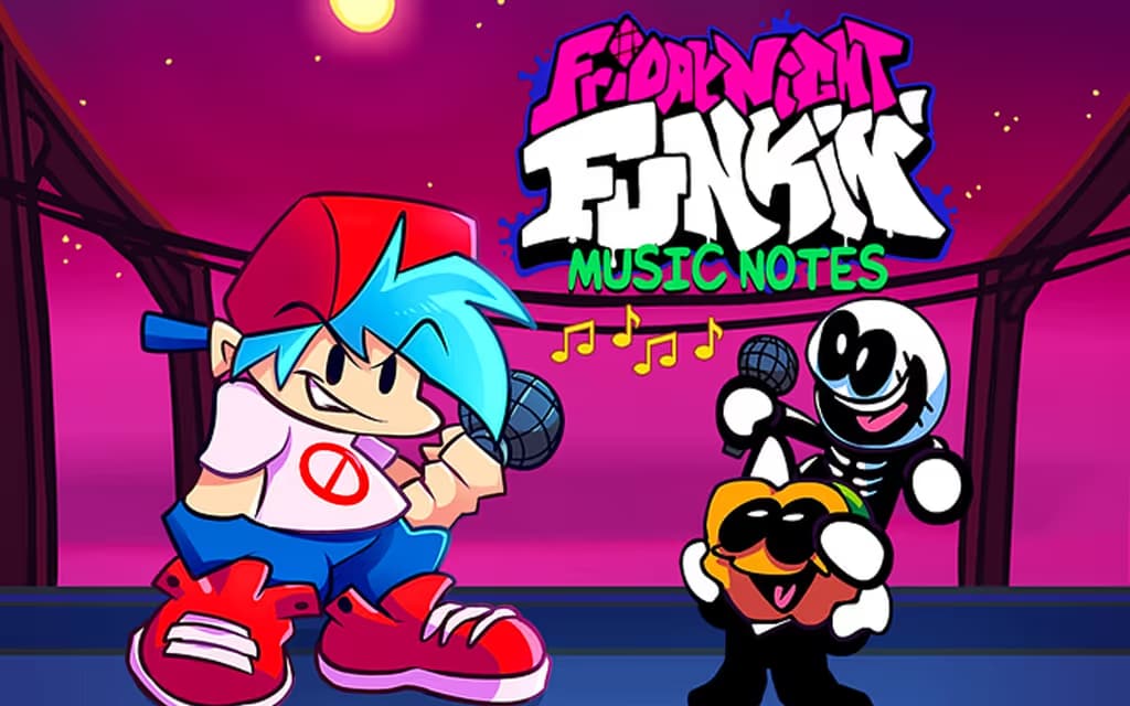 Friday Night Funkin Music Notes logo