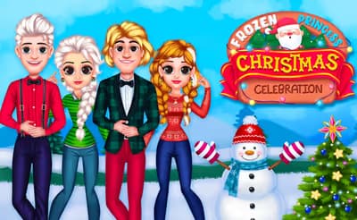 Frozen Princess Christmas Celebration logo