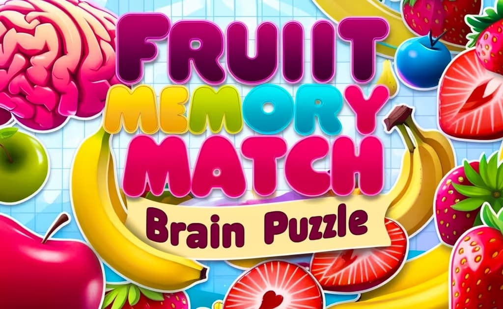 Fruit Memory Match Brain Puzzle logo