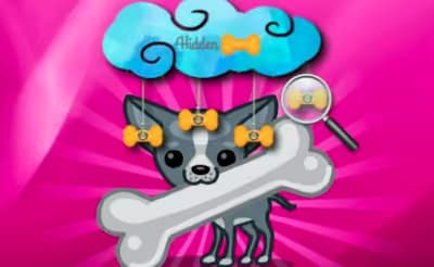 Funny Doggy Hidden Bones logo
