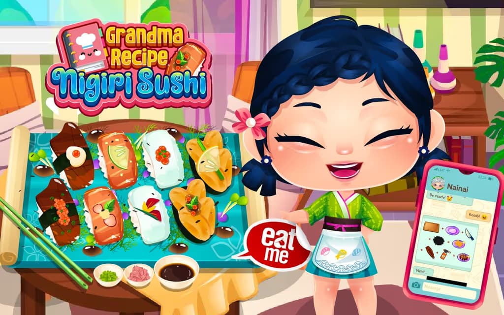Grandma Recipe Nigiri Sushi logo