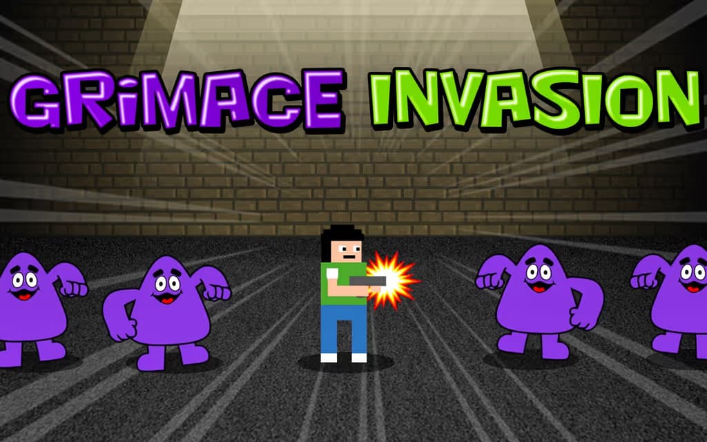 Grimace Invasion logo