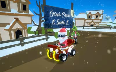 Grinch Chase Santa logo