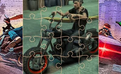 GTA Motorbikes Jigsaw Puzzles logo