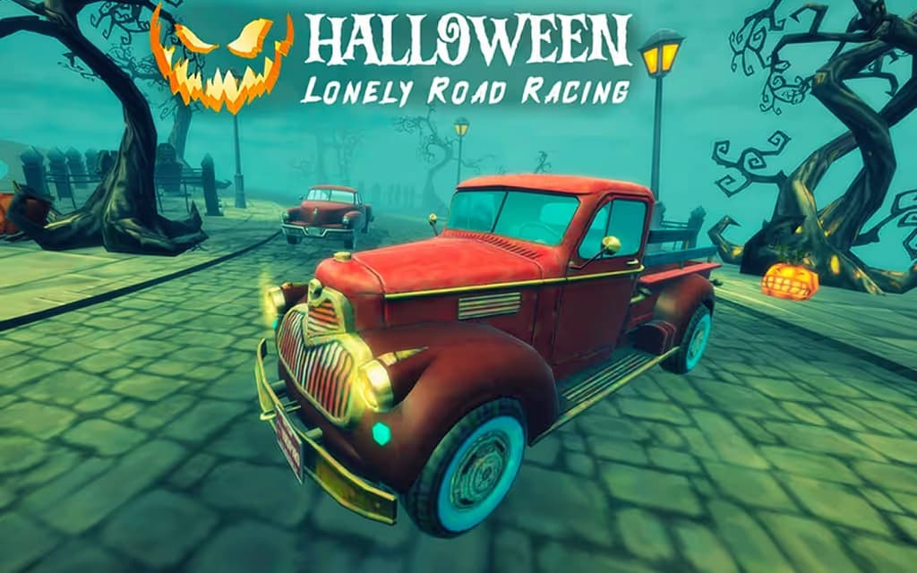 Halloween Lonely Road Racing logo