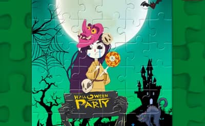 Halloween Party 2021 Puzzle logo