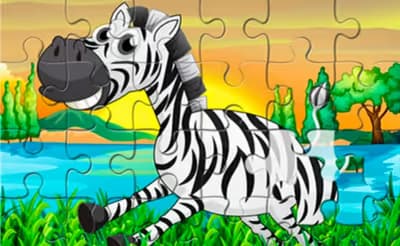 Happy Animals Jigsaw Game logo