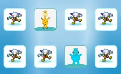 Happy Animals Memory Game logo