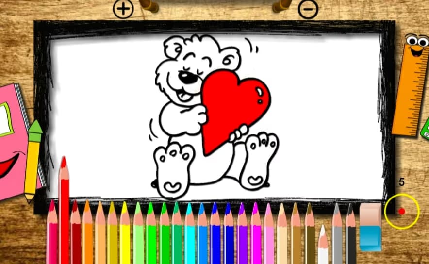 Happy Valentine's Day Coloring Book logo