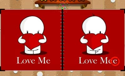 Happy Valentine's Day Spot the Differences logo