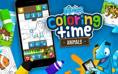 HelloKids Coloring Time - Animals logo