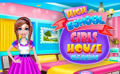 Highschool Girls House Cleaning logo
