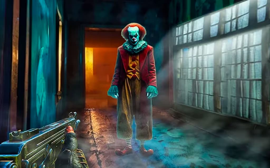Horror Sniper Clown Ghost logo