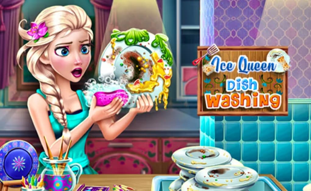 Ice Queen Dish Washing logo