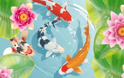 Idle Koi Pond logo