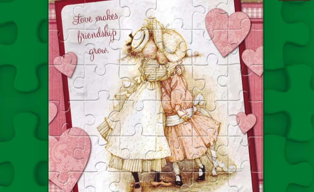 Illustration Love Puzzle logo