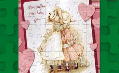Illustration Love Puzzle logo
