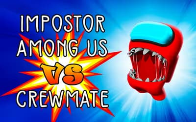 Impostor Among Us vs Crewmate logo