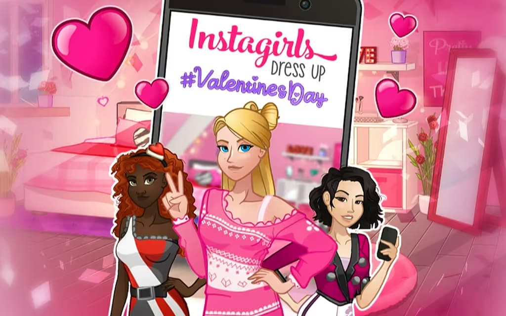 Instagirls Valentines Dress Up logo