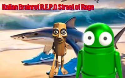 Italian Brainrot R.E.P.O Street of Rage logo