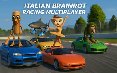 Italian Brainrot Racing Multiplayer logo