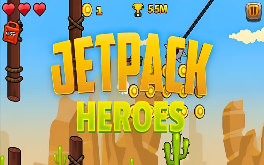 Jetpack Heroes logo