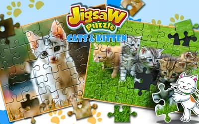 Jigsaw Puzzle Cats & Kitten logo