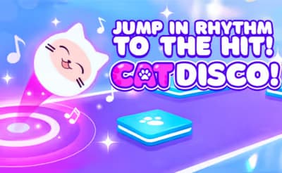 Jump in Rhythm to the Hit! Cat Disco! logo