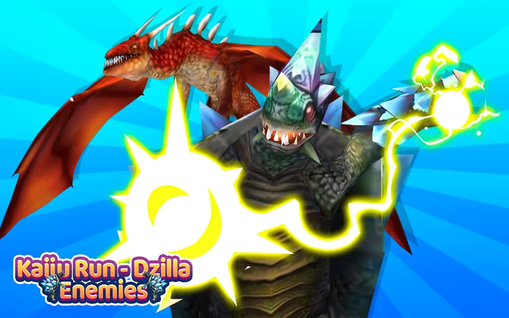 Kaiju Run Dzilla Enemies logo