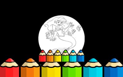 Kid Mermaids Coloring logo