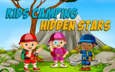 Kids Camping Hidden Stars logo