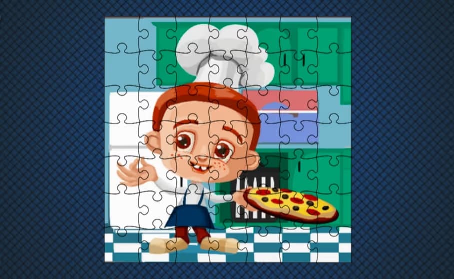 Kids Cooking Chefs Jigsaw logo