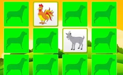 Kids Learning Memory Game: Farm Animals logo