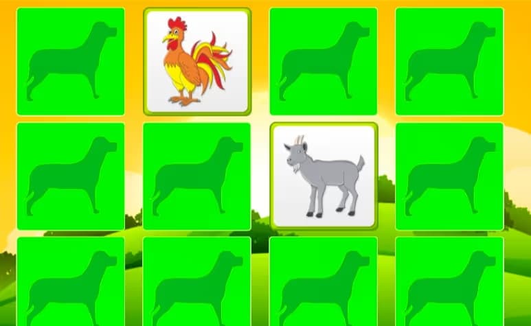 Kids Learning Memory Game: Farm Animals logo