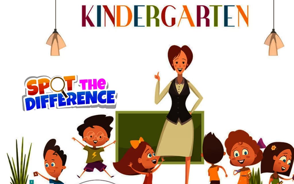 Kindergarten Spot the Difference logo