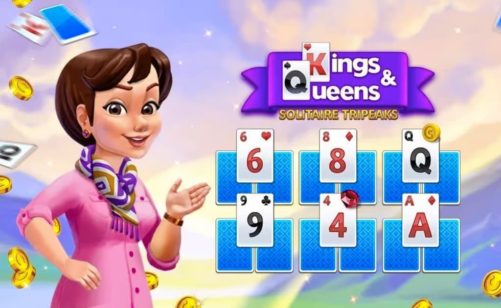 Kings & Queens Solitaire Tripeaks logo