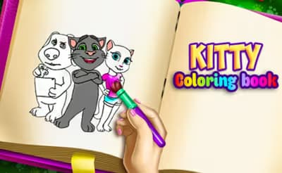 Kitty Coloring Book logo
