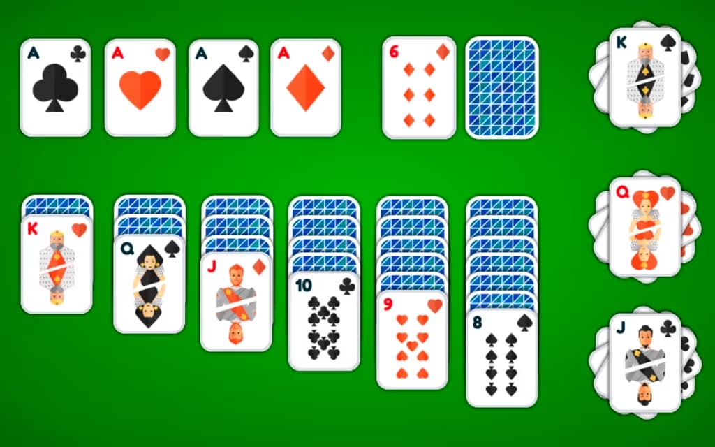 Klondike Solitaire 4 Suits logo