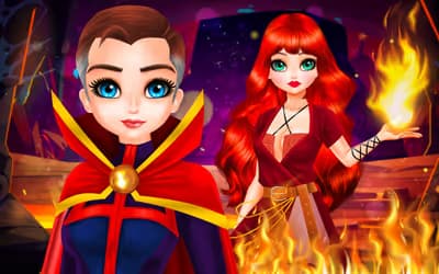 Lady Strange and Ruby Witch logo