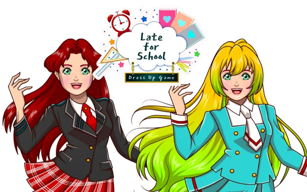 Late for School Dress Up Game logo
