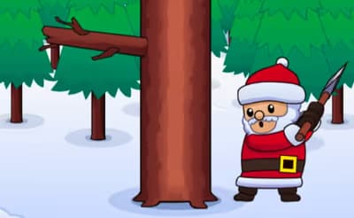 Lumberjack Santa logo