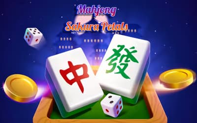 Mahjong Sakura Petals logo