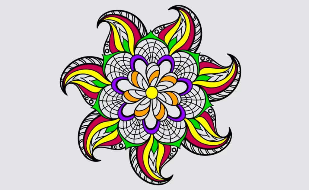 Mandala Coloring Book Game logo