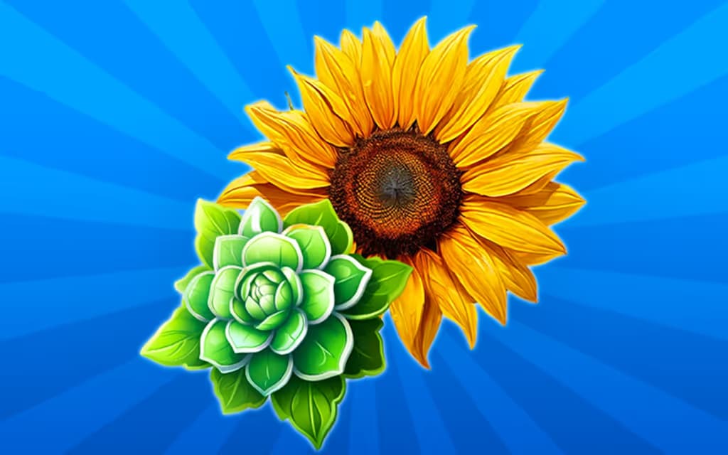 Merge Flowers in Bubbles 2048! logo